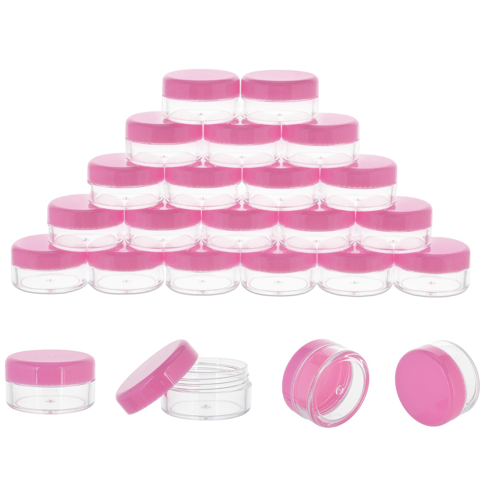 10 Gram Sample Containers 20 Count Small Plastic 20 Count, Pink 10 Gram Sample Containers 20 Count Small Plastic 20 Count, Pink