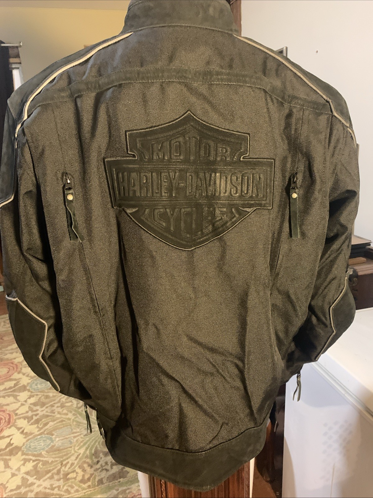 Harley-Davidson Men's Triple Trip Textile Leather Riding Jacket 3XL 97226-09VM