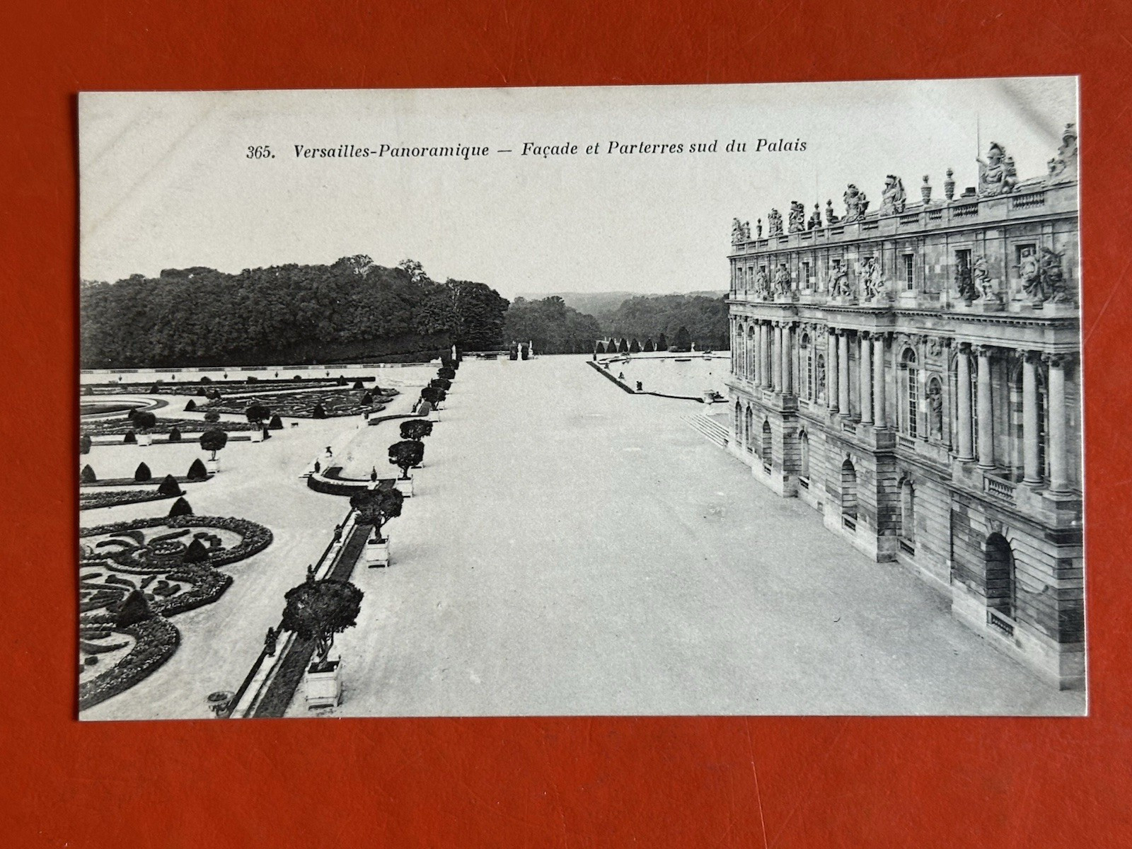 1909 VERSAILLES FRANCE Antique Postcard~ SOUTH PARTERRES FACADE