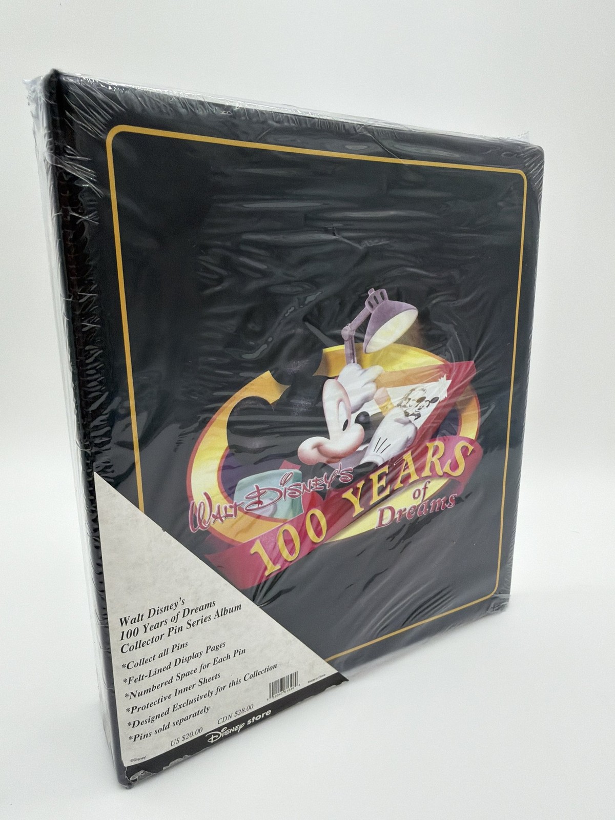 Walt Disney 100 Years of Dreams Collector Pin Series Album SEALED Binder
