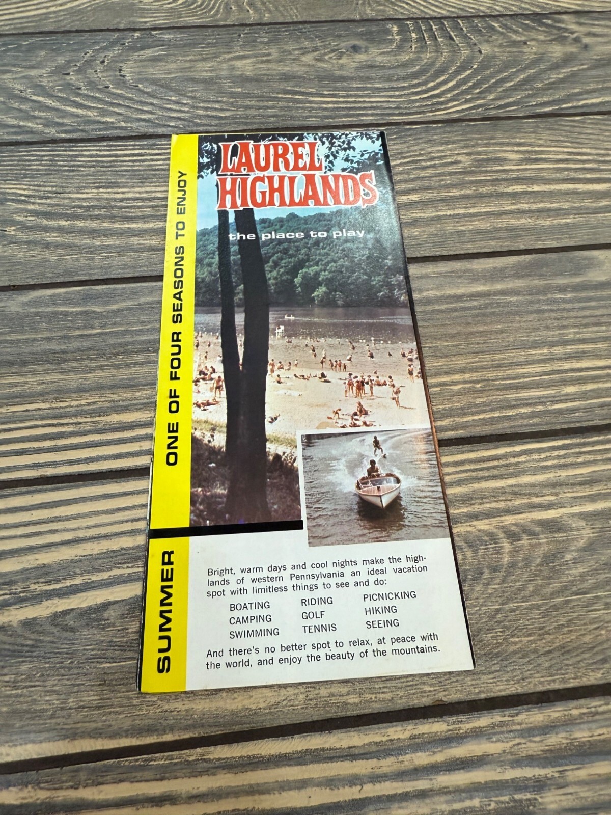 Vintage Laurel Highlands Pennsylvania Brochure Set