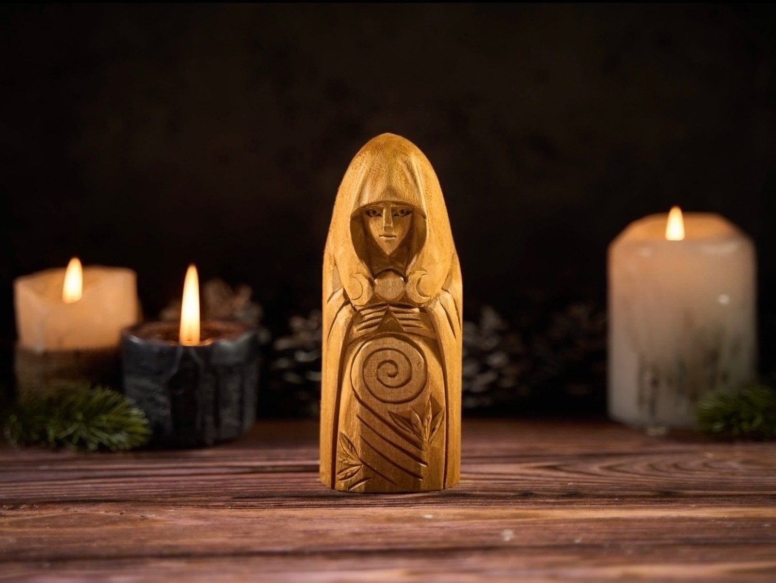 Gaia Goddess Statue Mother Earth Greek Goddess Pagan Altar Figurine