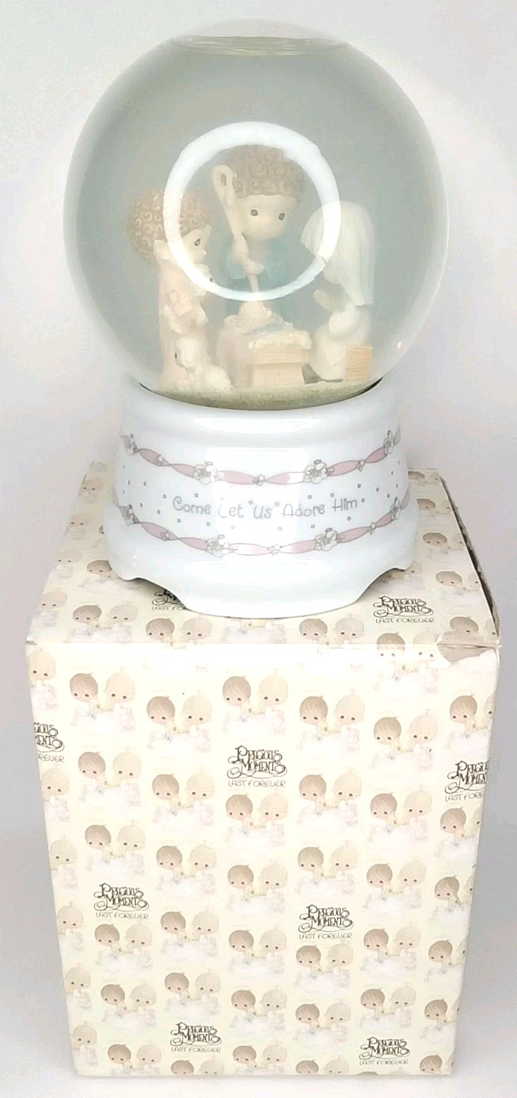 Vintage 1991 Precious Moments Christmas Snow Globe With Original Box New Arrival