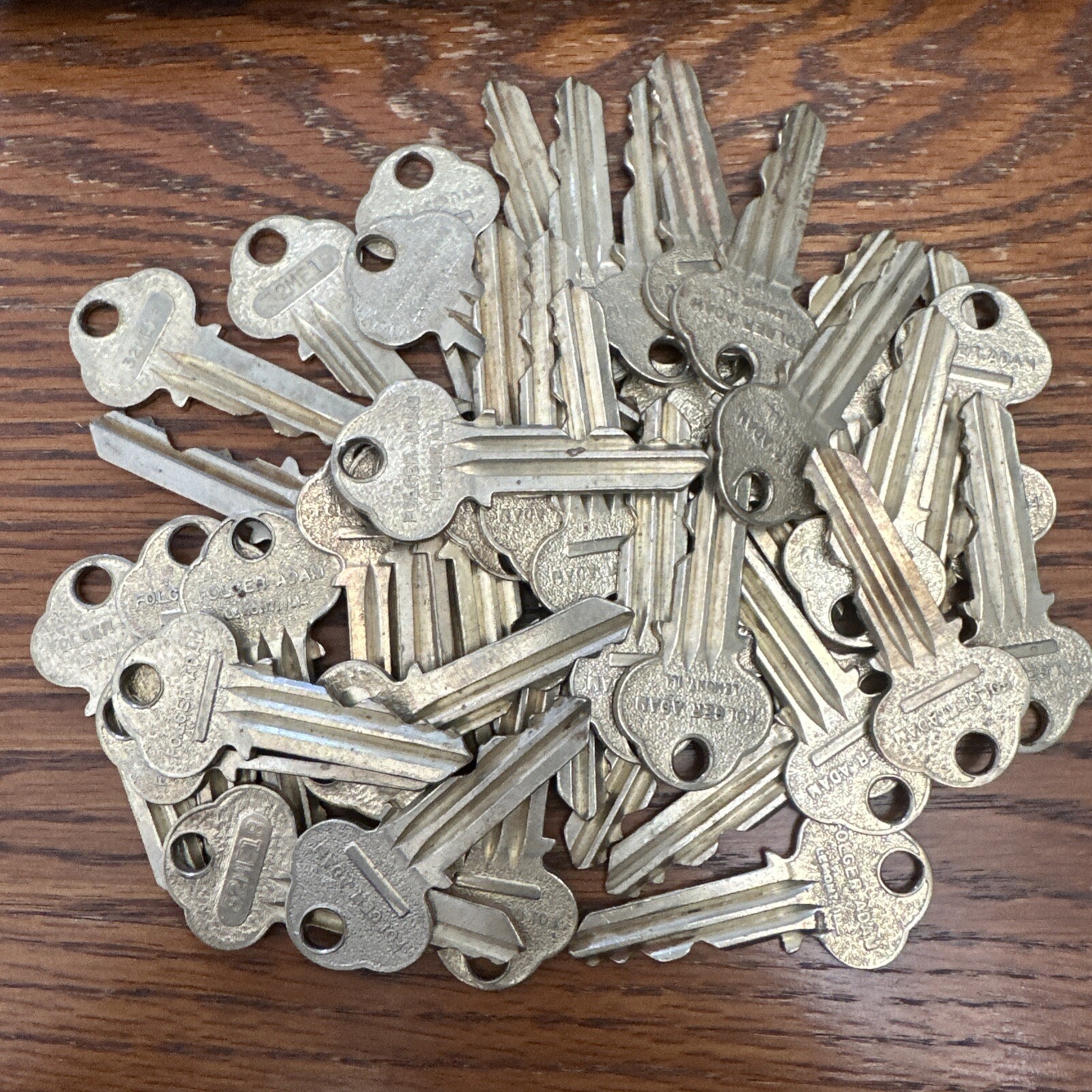 1  Folger Adam Mogul Brass Prison Jail Cellblock Door Key Joliet, Illinois