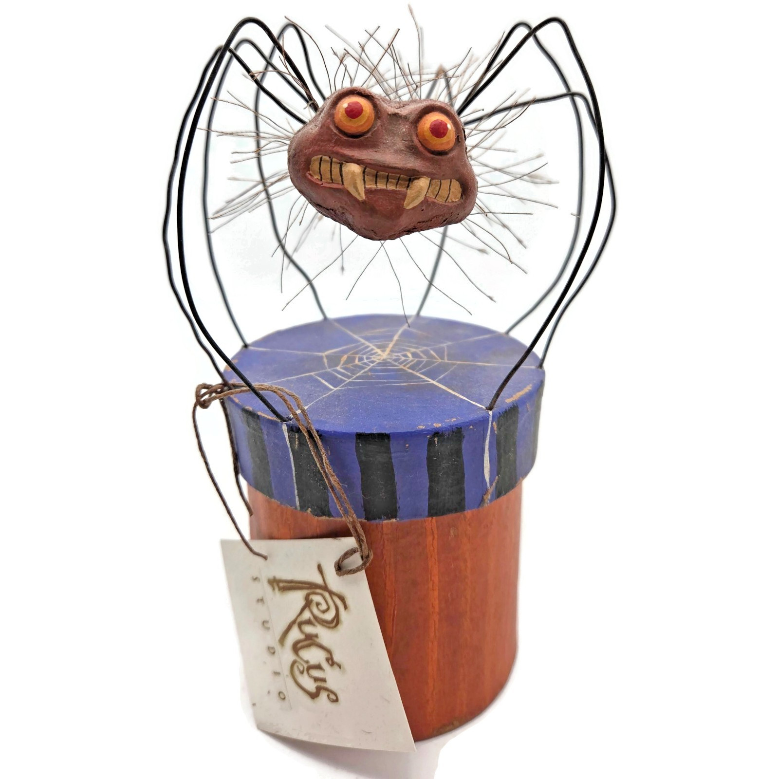 Rucus Studio Scott Smith Halloween Salvador Spider Spooky Stripe Candy Container