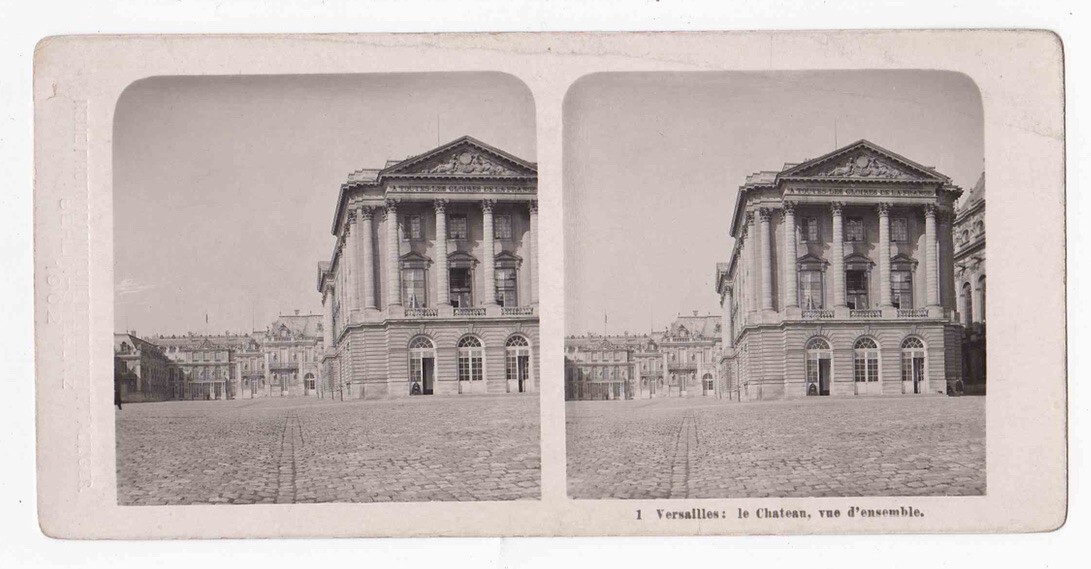 Versailles Chateau Stereoview France Architecture 1904 Antique
