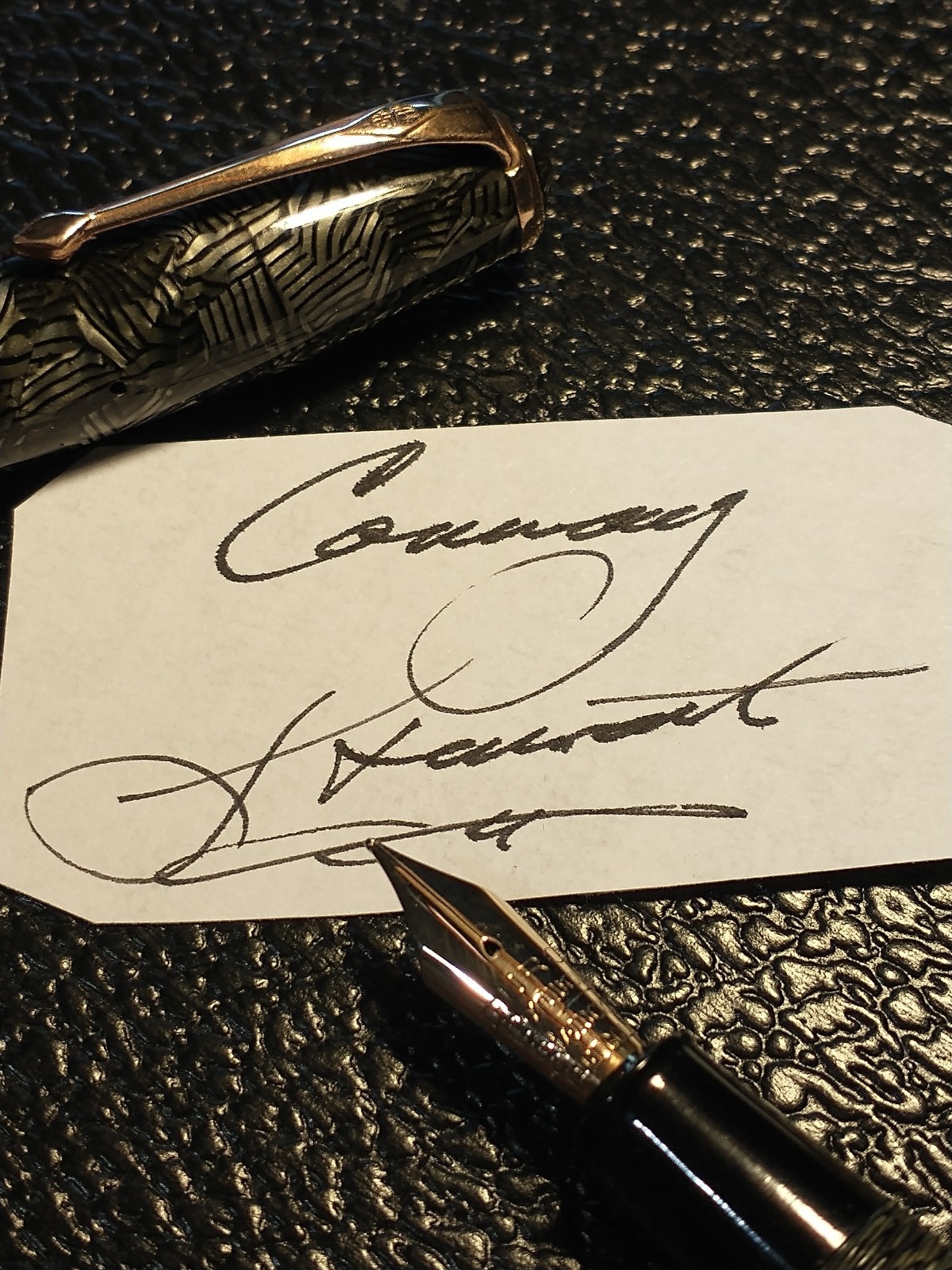 *RARE 1950s CONWAT STEWART VINTAGE FOUNTAIN PEN 14K SOLID GOLD FINE FLEXIBLE NIB