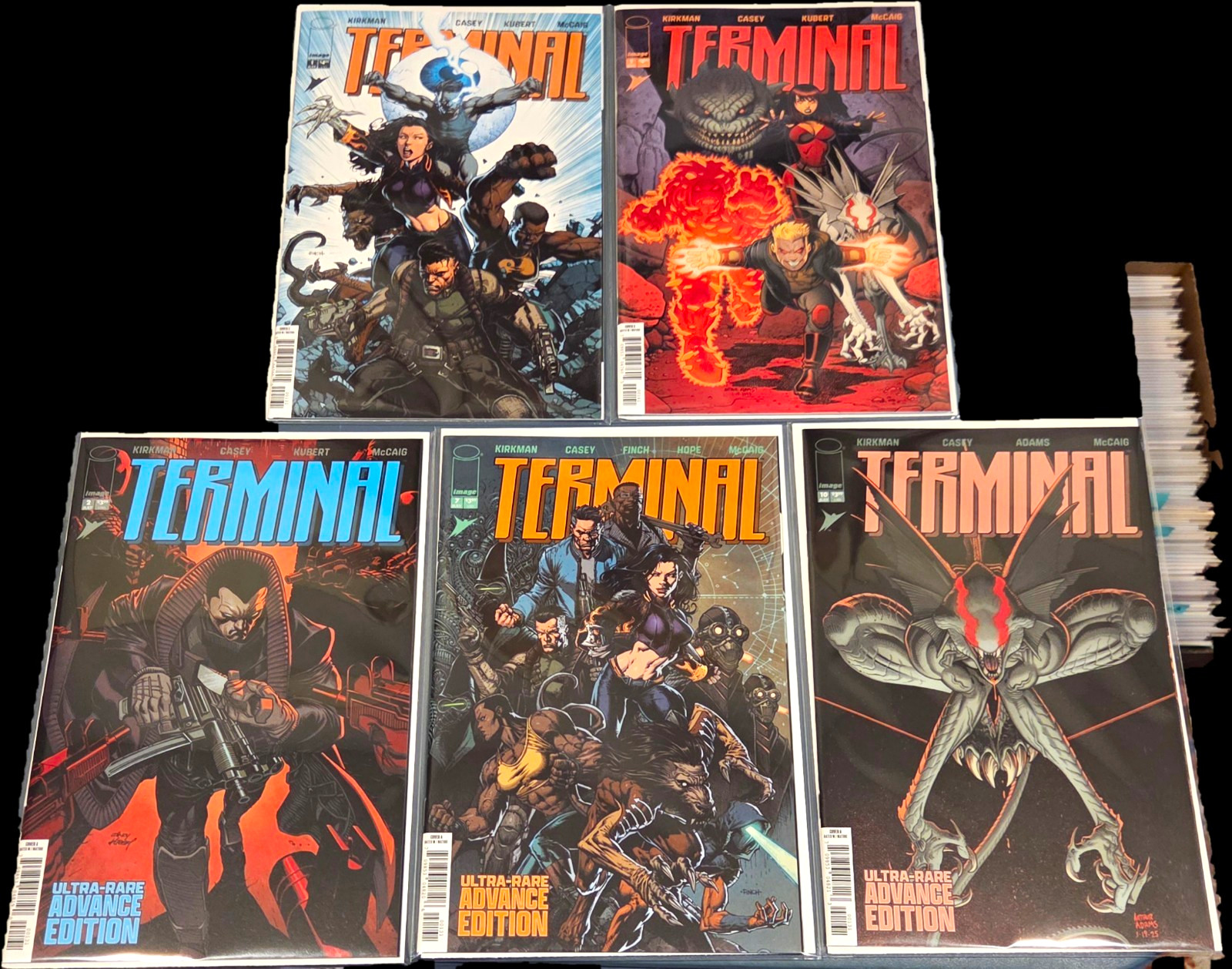 Terminal #1 - 2 Trade Variants And Terminal #2, #7, And #10 Comic Book Lot