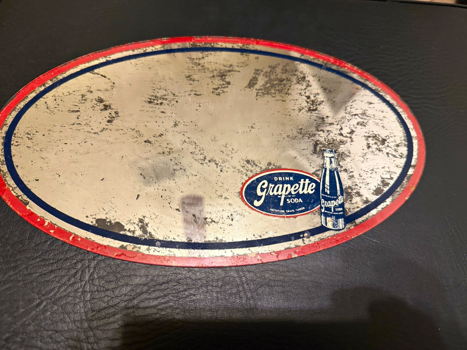 Grapette Soda Advertising Mirror Sign