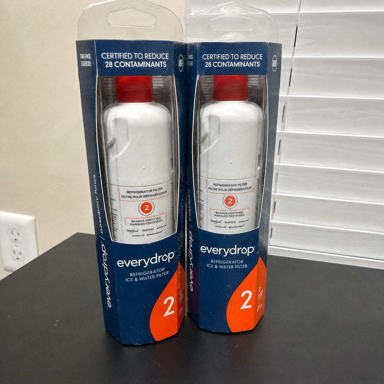 2 Pack EveryDrop Filter 2 EDR2RXD1 Refrigerator Ice & Water Filter New*
