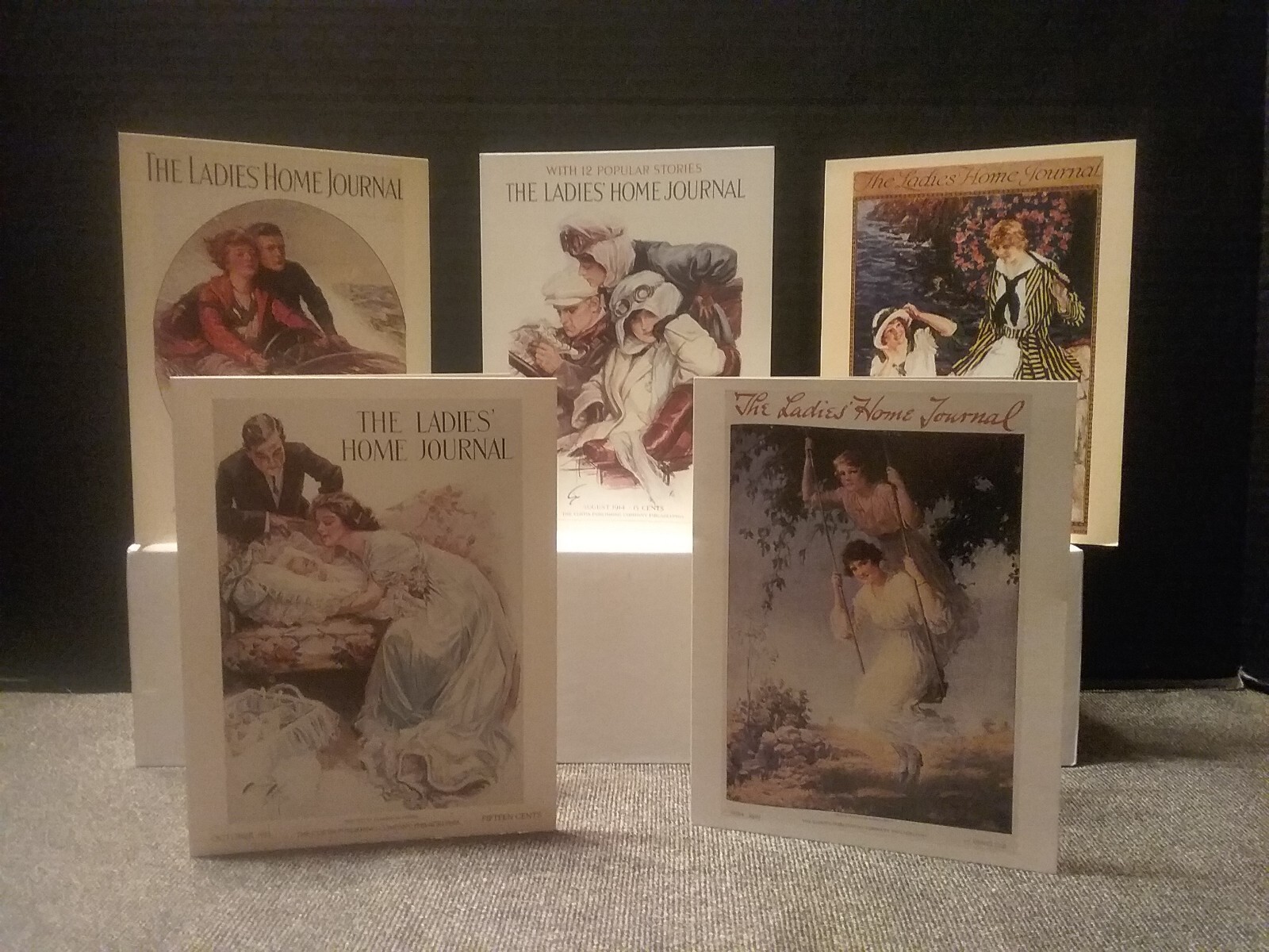 VTG 1990's The Ladies Home Journal Greeting Cards 5pc Set Assorted  Topics ☆USA☆