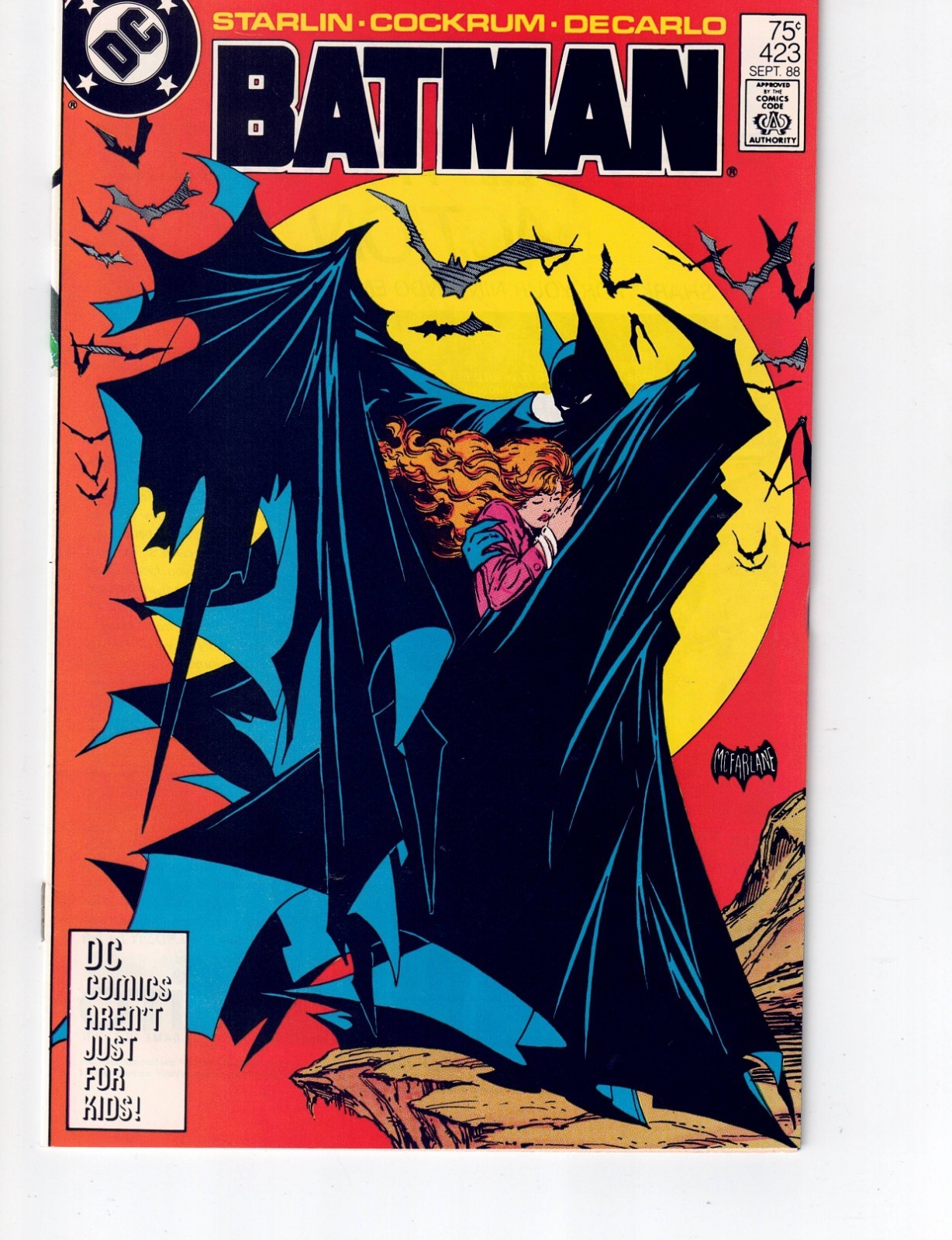 Batman # 423 (1988 DC) *3rd Printing* Iconic Todd McFarlane Cover F/VF