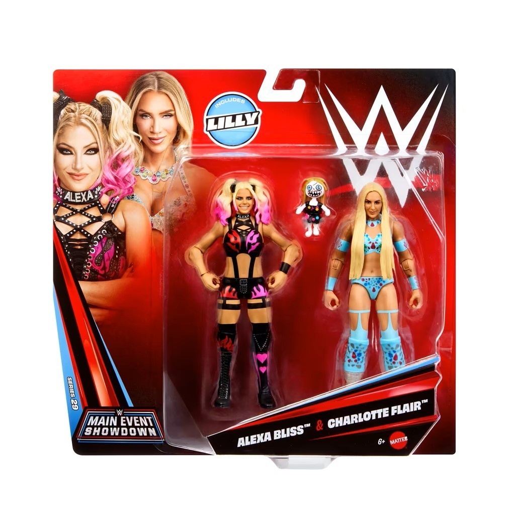 Alexa Bliss vs Charlotte Flair WWE Action Figures - Main Event Showdown Ser. 29