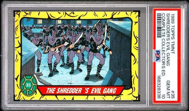 1989 Topps TMNT #35 Shredder\'s Evil Gang : Complete Collector\'s Edition : PSA 10