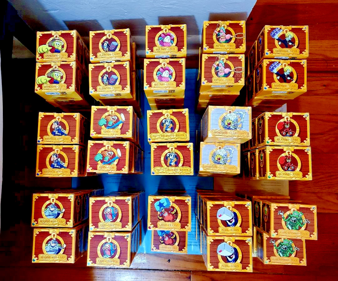 *SALE* 2026 McDonald\'s SPONGEBOB x ONE PIECE Happy Meal 15 Toy COMPLETE SET NEW