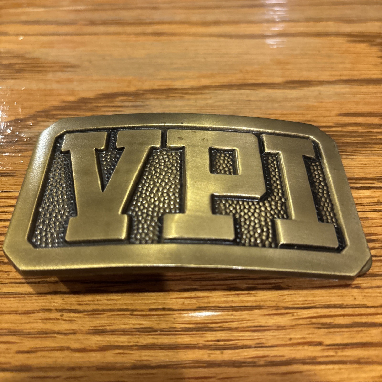 Vintage Virginia Polytechnic Institute VPI | Brass Belt Buckle | Virginia Tech