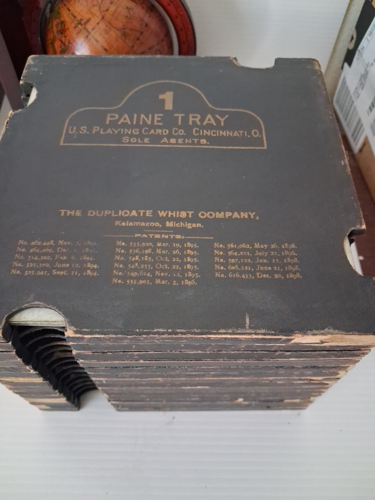 Paines Duplicate Whist Tray Set 15 trays
