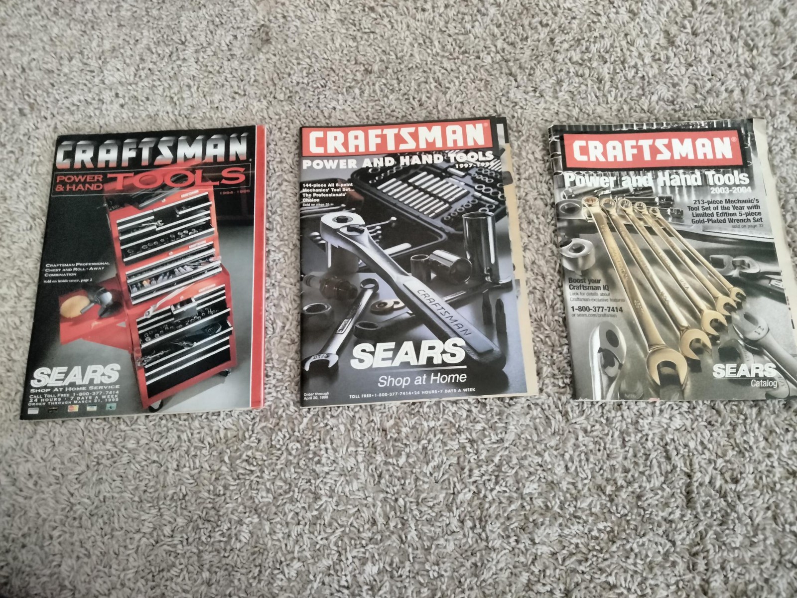 Sears Craftsman Power & Hand Tools Catalog 1994-1995 1997-1998 2003-2004 Lot 3