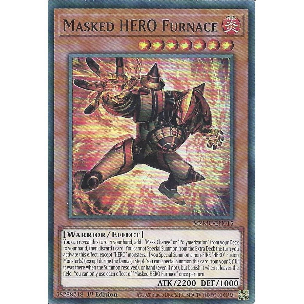 Yu-Gi-Oh - Maze of Muertos - Masked HERO Furnace (Super Rare) - MZMU-EN015 NM