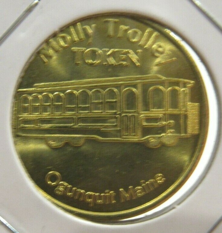Vintage Molly Trolley Ogunquit, ME Transit Token - Maine