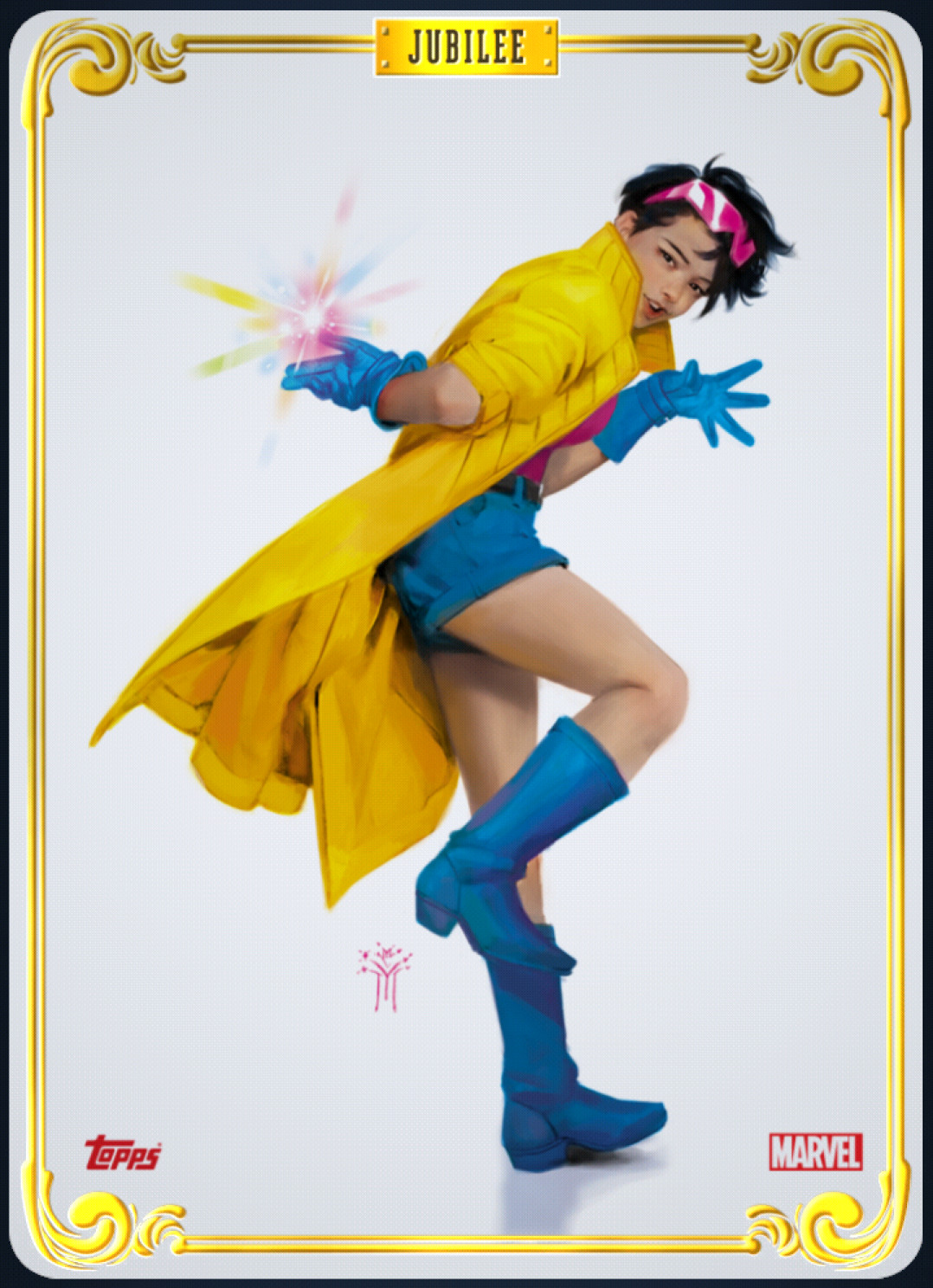 Jubilee Vintage X-Men Character Gold Epic - Topps Marvel Collect Digital card