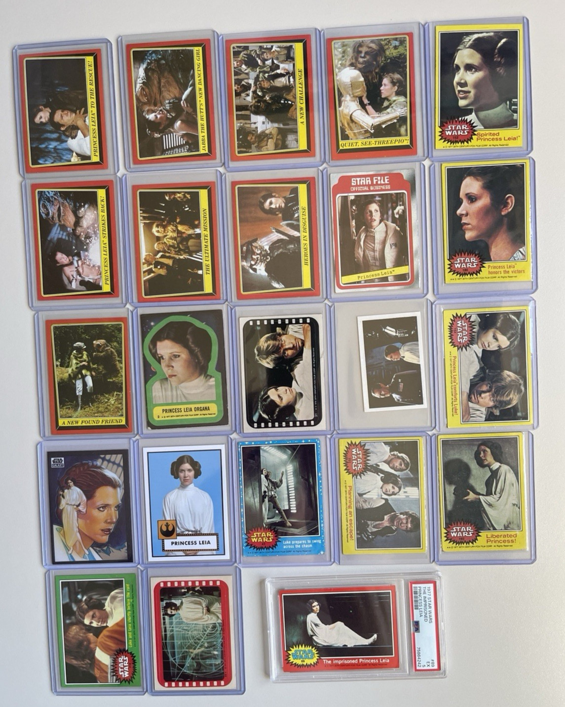 Topps Star Wars Princess Leia 23 card lot