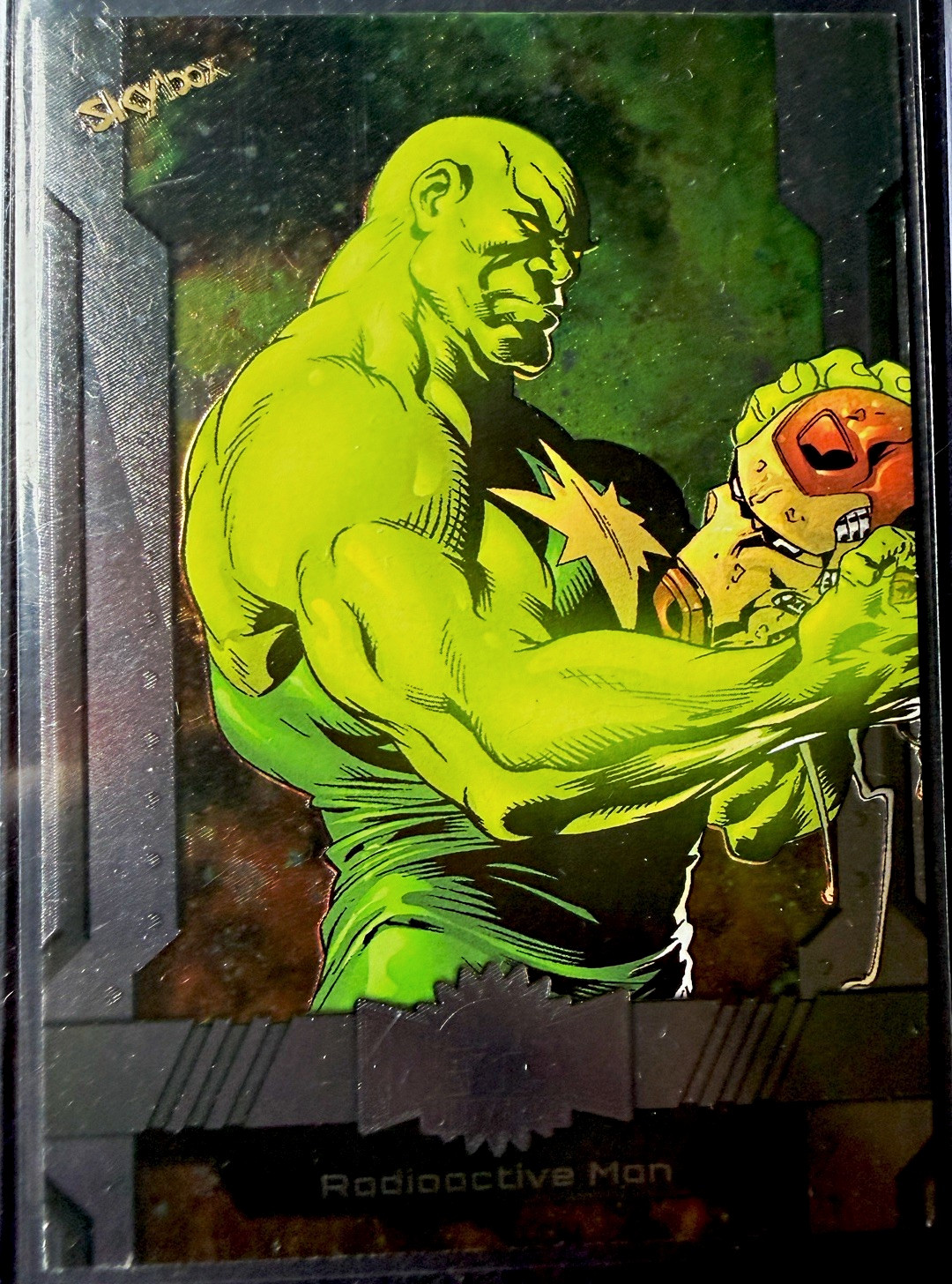 SkyBox 2023 Marvel Metal Universe Avengers Hologram #7 Radioactive Man Card