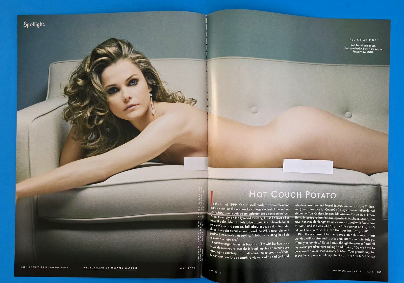 KERI RUSSELL - Magazine CLIPPING Picture - 2 Page  Leggy DA802