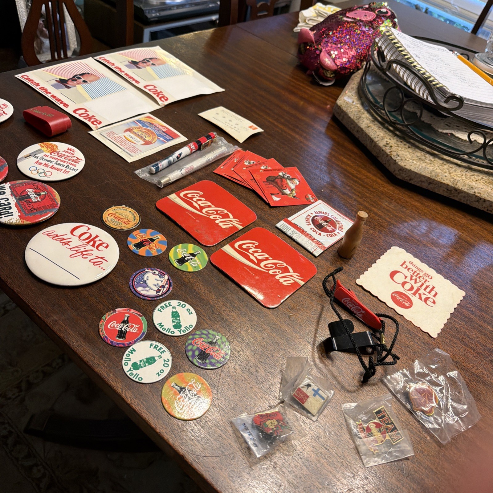 Lot Vtg Coke Coca-Cola advertising material 