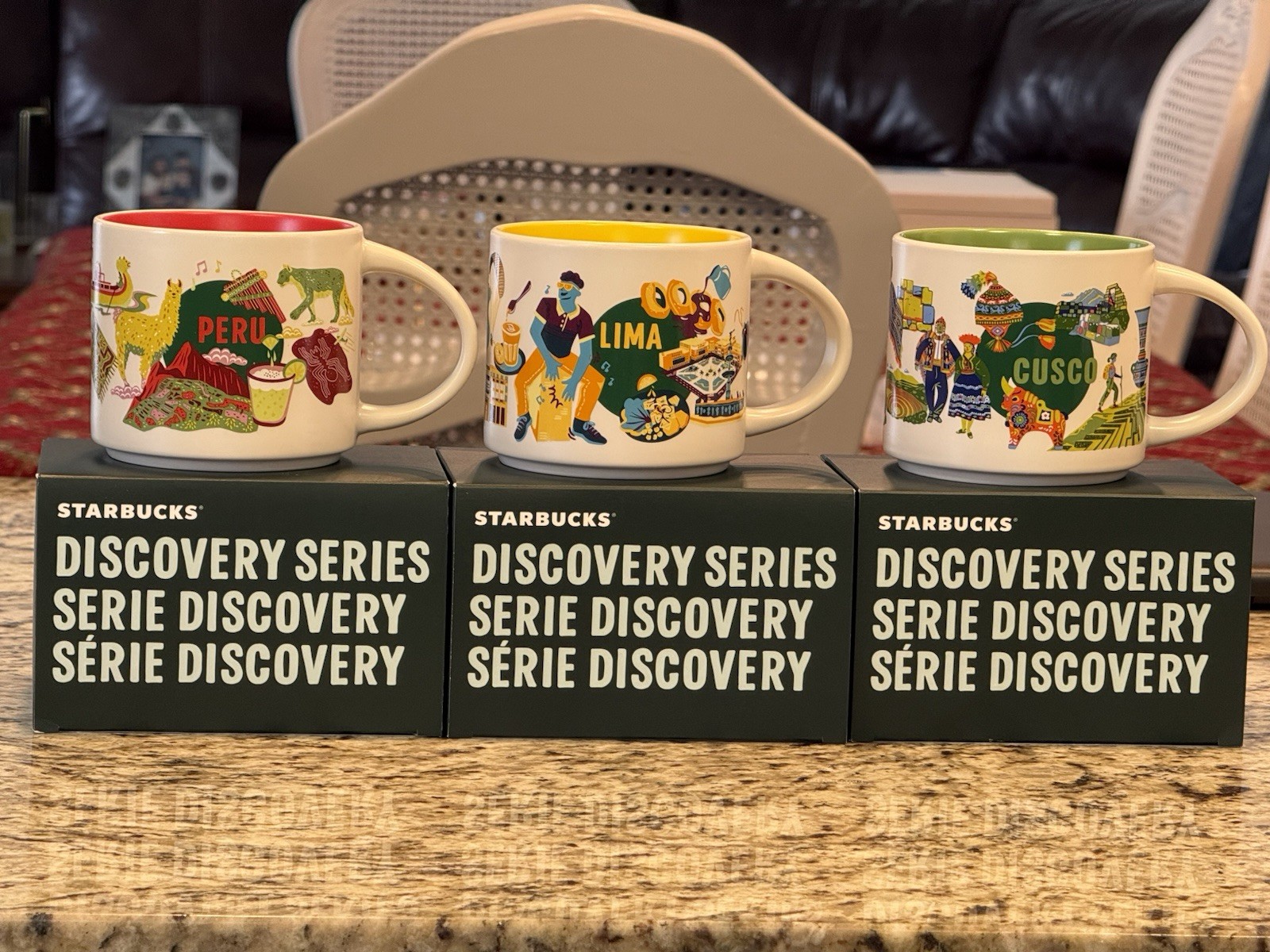 starbucks discovery series of Peru set of 3 Peru,Lima,Cuzco