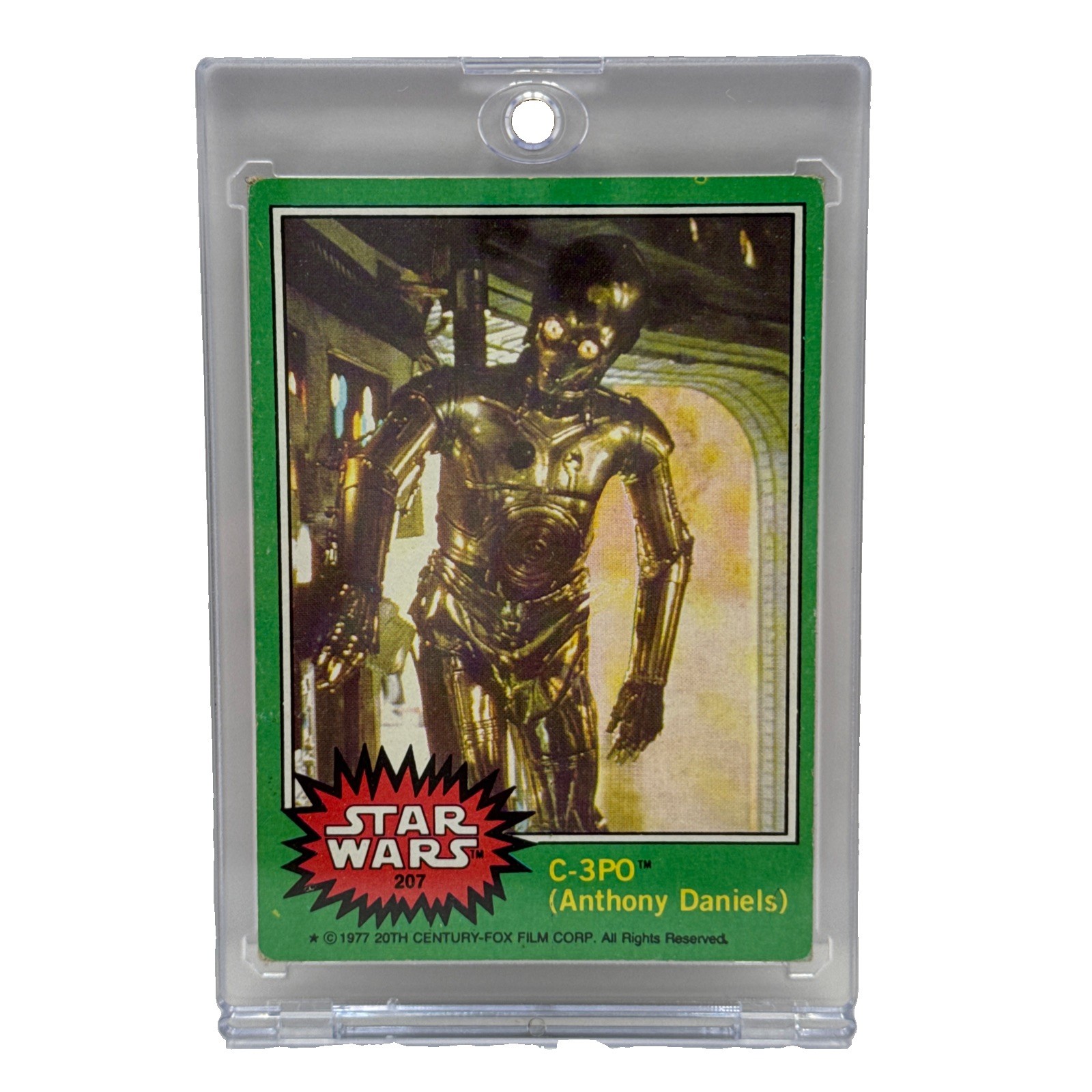 1977 Topps Star Wars C-3PO #207 Anthony Daniels Green
