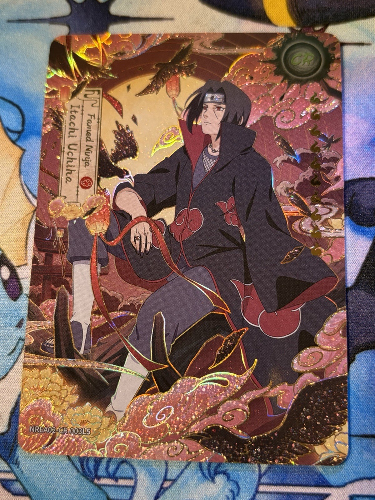 KAYOU Naruto Itachi Uchiha CR Holo English Earth Scroll Series 2 NREA02-CR-003L5