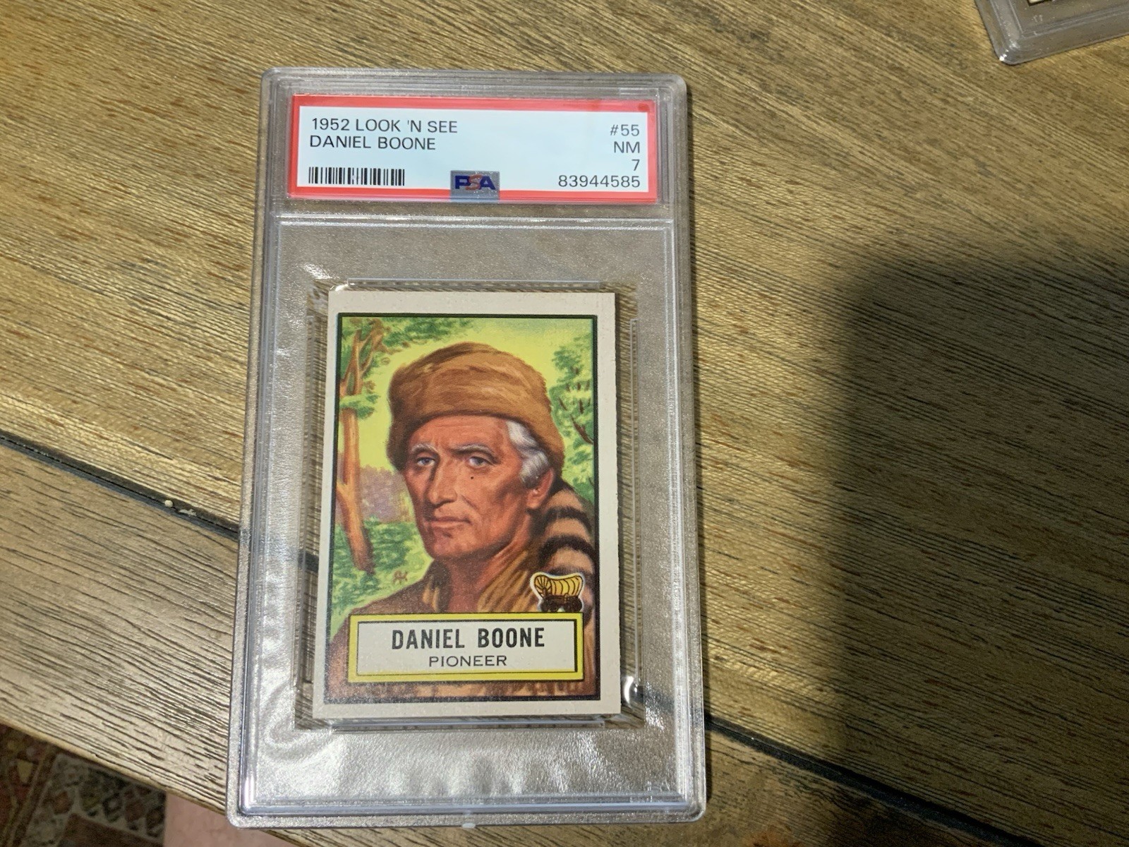 1952 Topps  Look \'N See Daniel Boone #55 PSA 7 NM