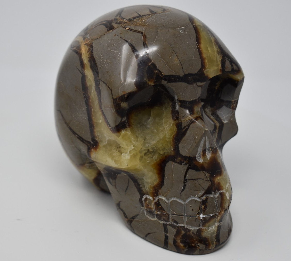 Large Septarian Carved Skull 1898 grams (4 lb 3.0 oz)