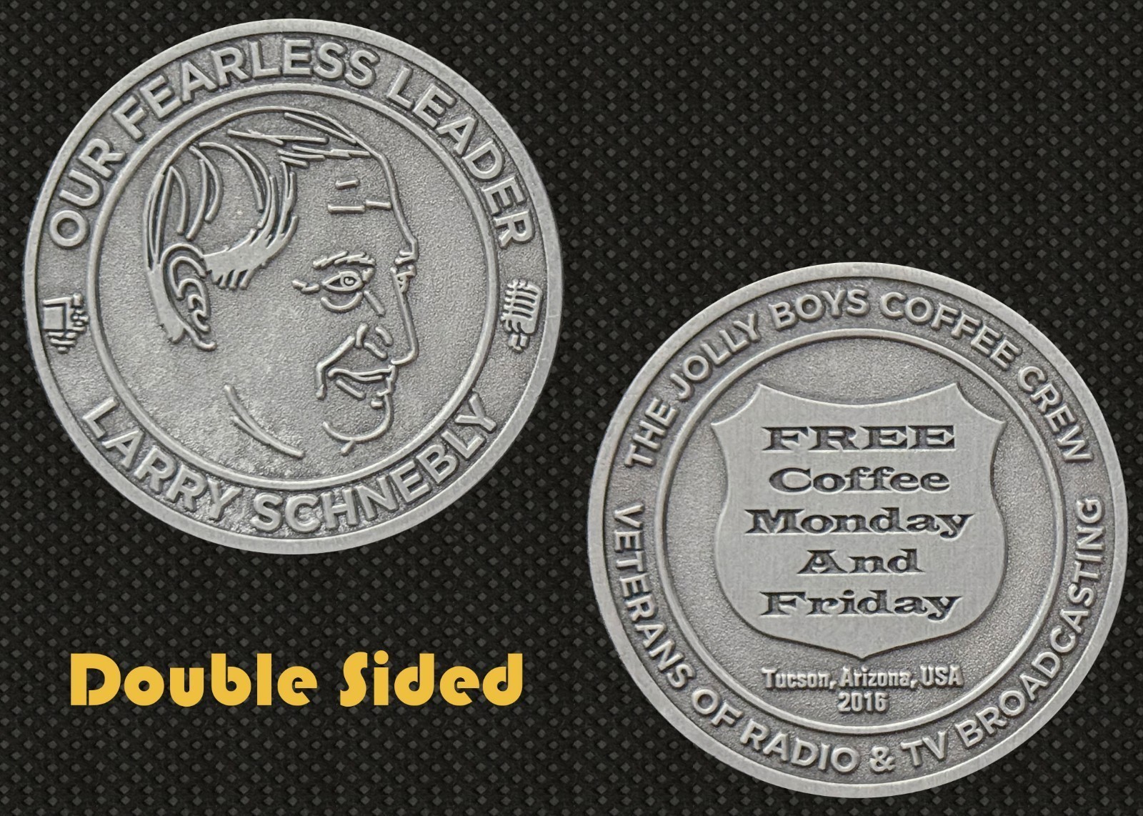 Jolly Boys Coffee Crew Larry Schnebly 2016 Challenge Coin 4#G