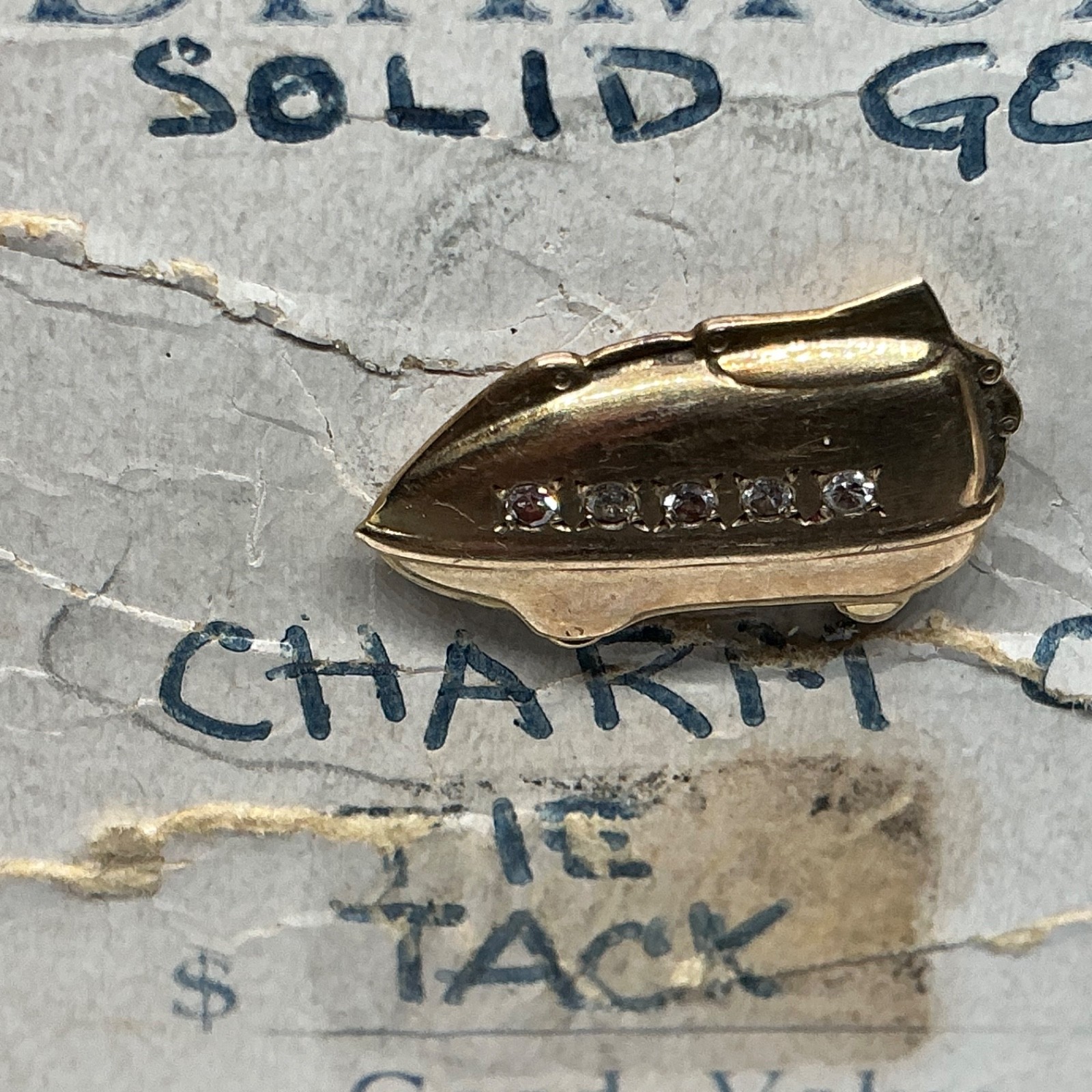 Vintage 10K Solid Gold Kirby Vacuum Salesman Service Award Pin Tie Tack 5 Dias