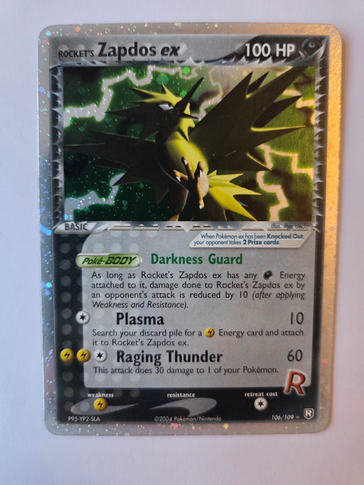 Rocket\'s Zapdos ex 106/109 Pokemon TCG EX Team Rocket Returns 2004 Holo