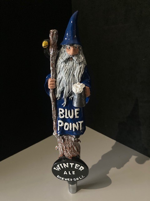 ✅ NEW RARE Blue Point Winter Ale Wizard Tall Craft Beer Tap Handle Bar Kegerator