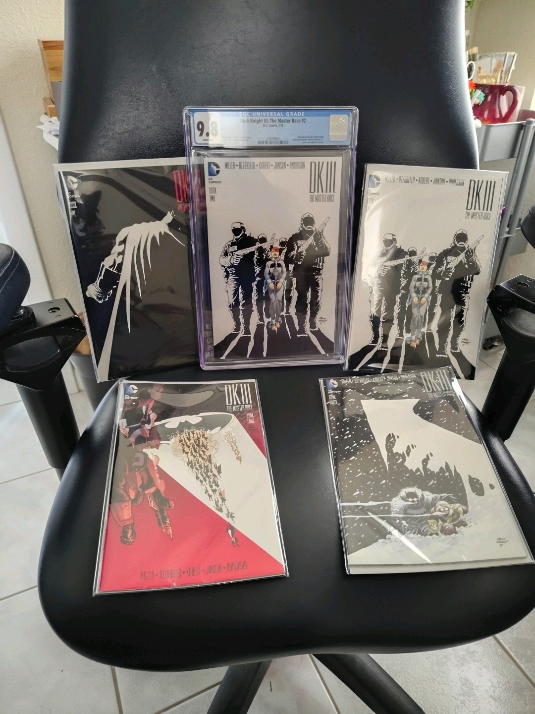 FRANK MILLER'S THE DARK KNIGHT MASTER RACE. CGC 9.8 #2, PLUS #1,#2,#3,#4
