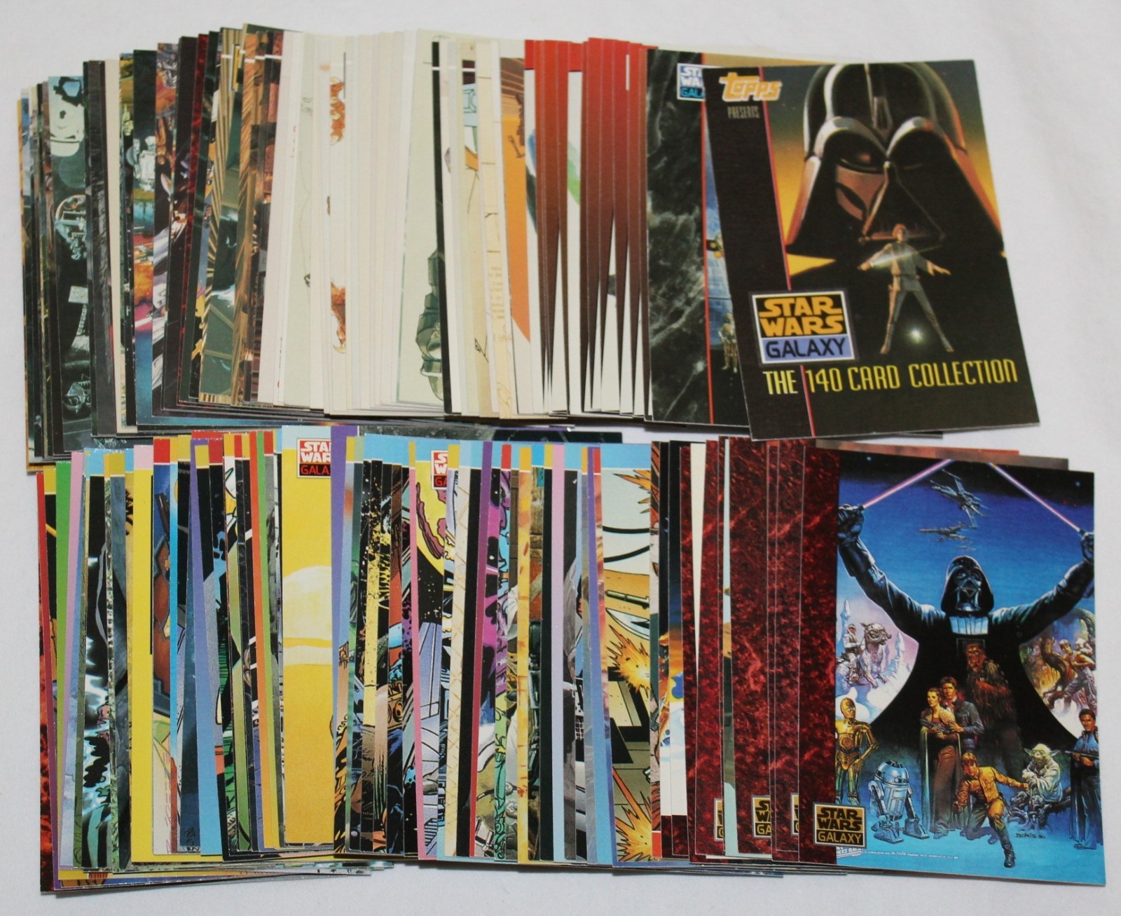 1993 Topps STAR WARS GALAXY Trading Card Series 1 Complete Set Cards #1-140