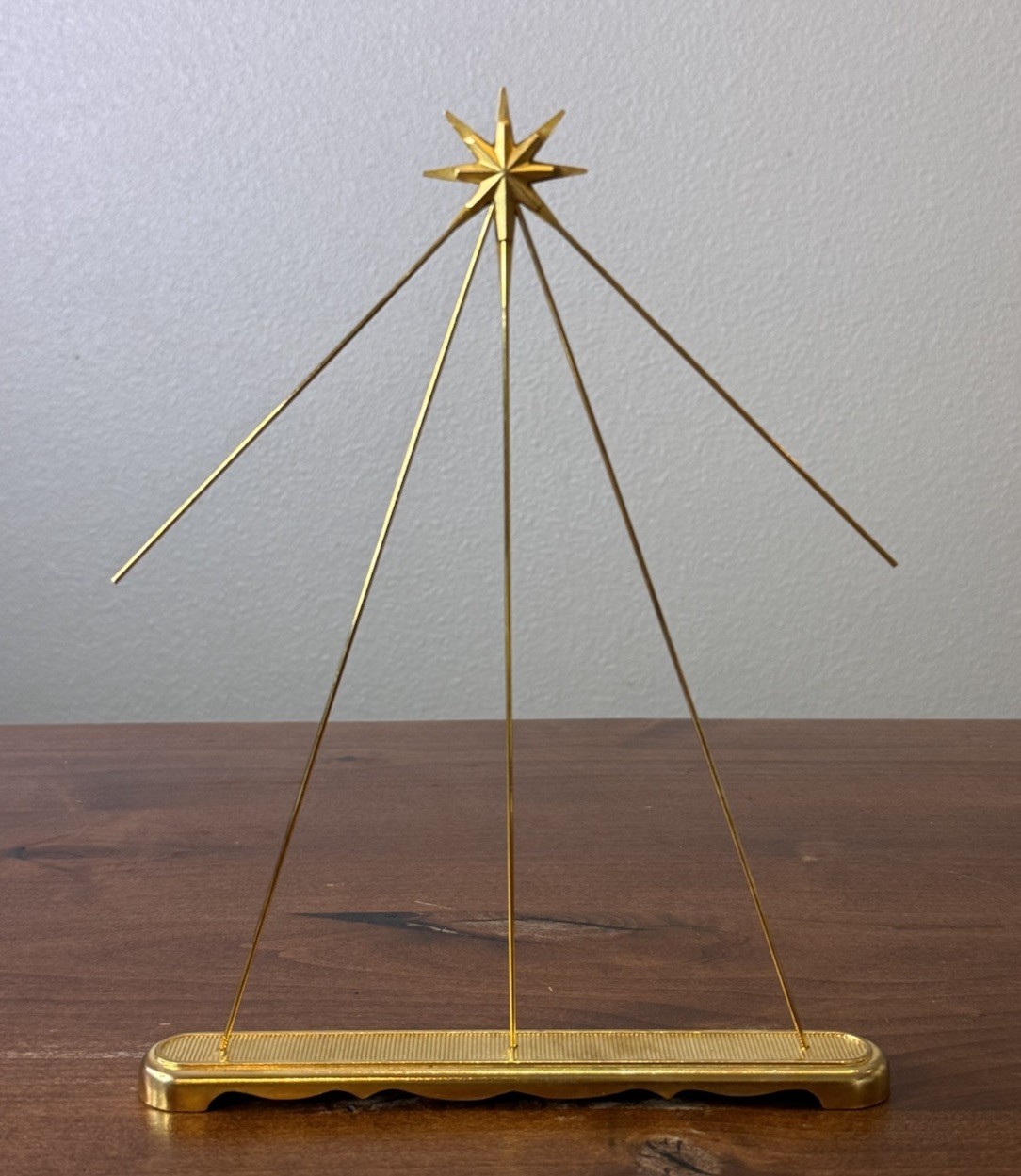 VTG 1998 Fenton Brass Nativity Star Backdrop Limited Edition HTF