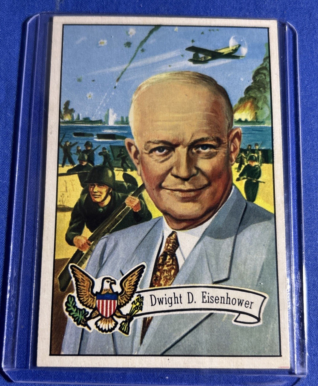 1952 Bowman US Presidents Set-Break # 36 Dwight D Eisenhower EX-MN