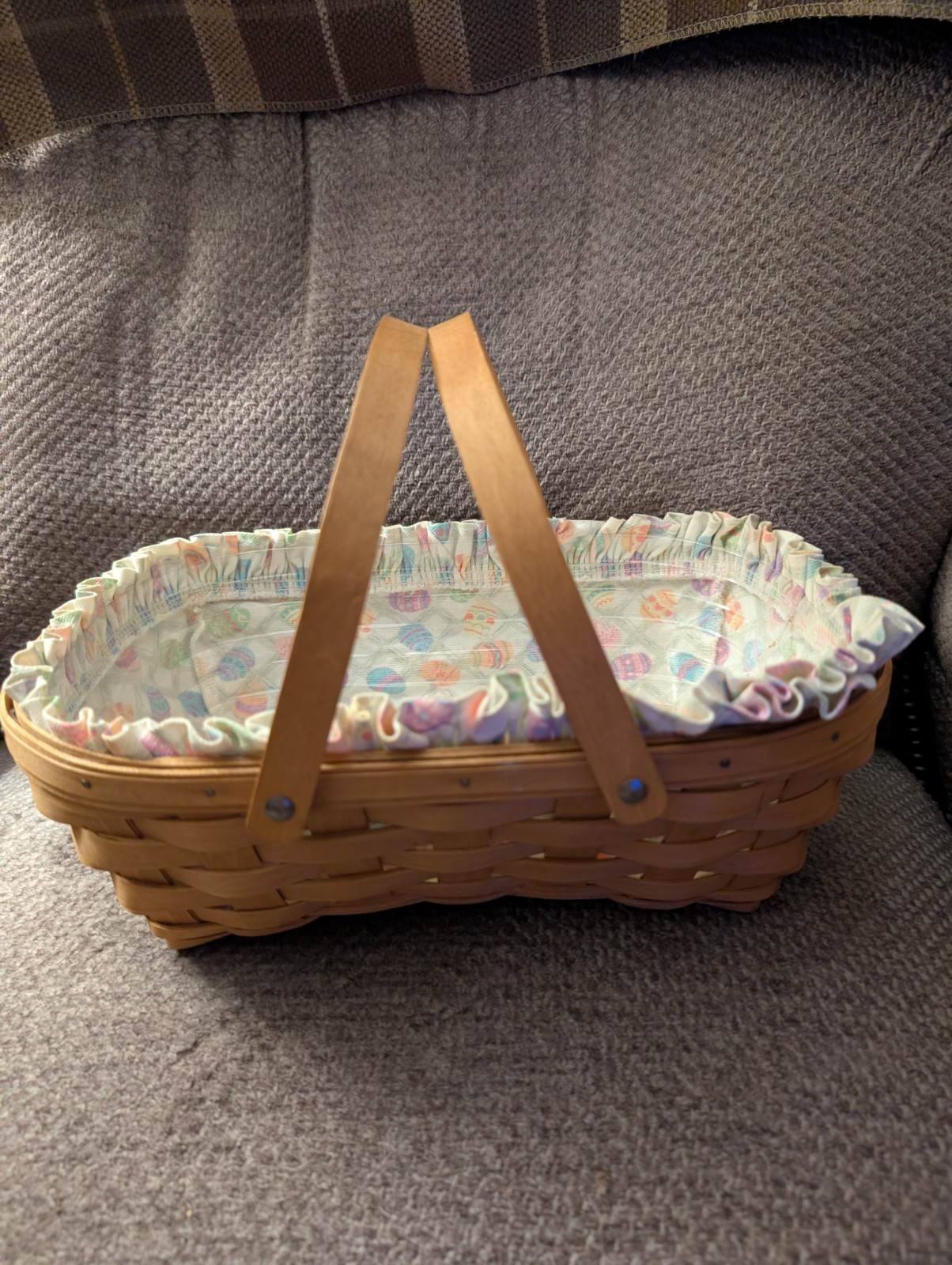 Longaberger Easter Basket With Liner And Protector 