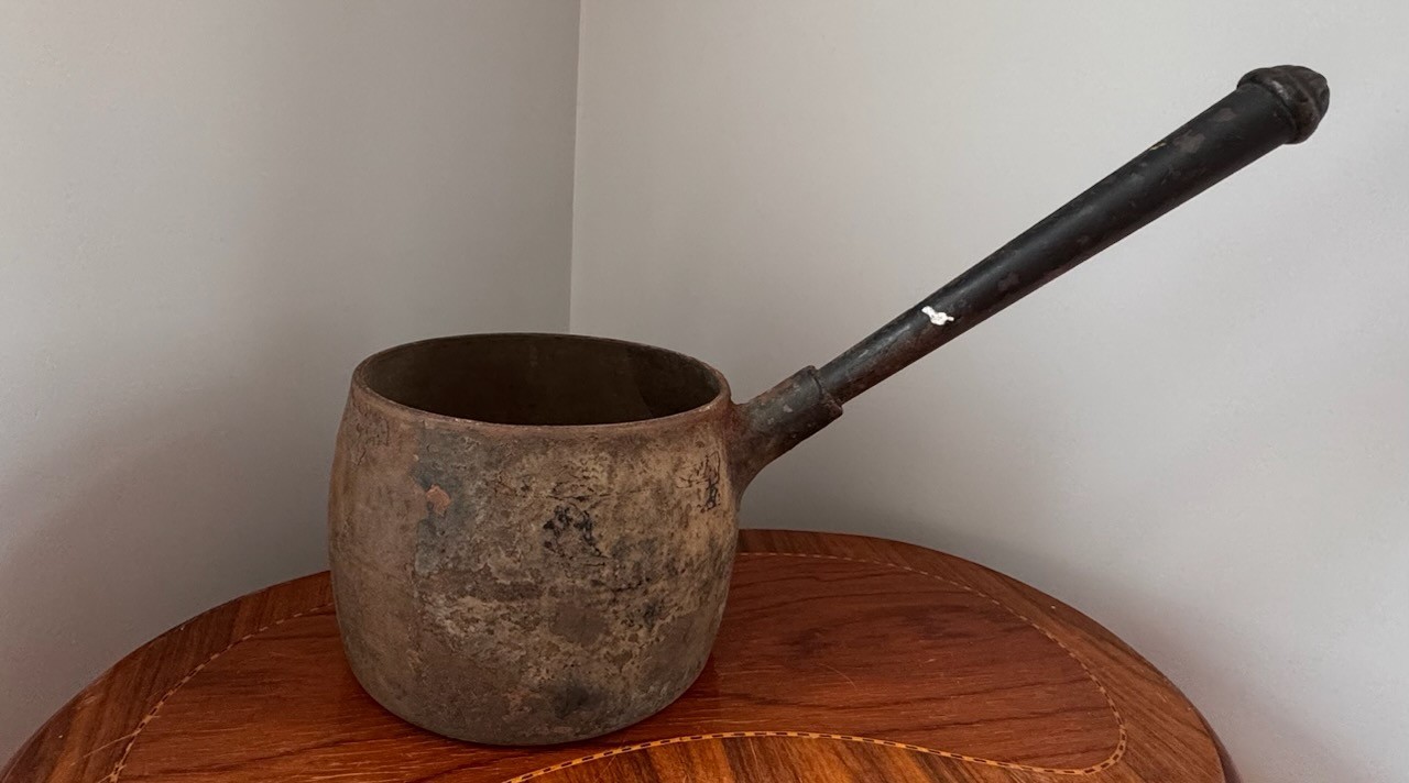 Vintage Cast Iron Pot Pan No 6 Quart T. Holcroft and Sons English 1800's