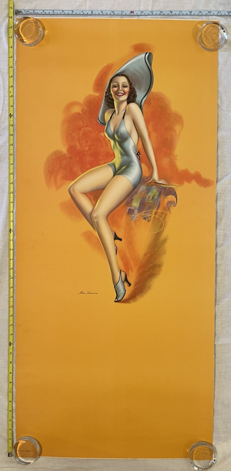 Vintage 1930's large format pin-up calendar - Billy DeVorss   46