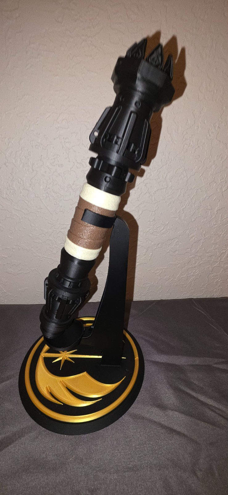 1:1 Star Wars Rey Skywalkers\' Lightsaber Replica w/Jedi Stand | 3D Printed