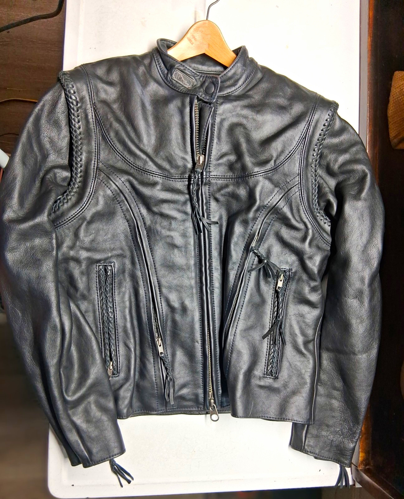 Harley-Davidson Black Leather Jacket with Zip-Out Vest 