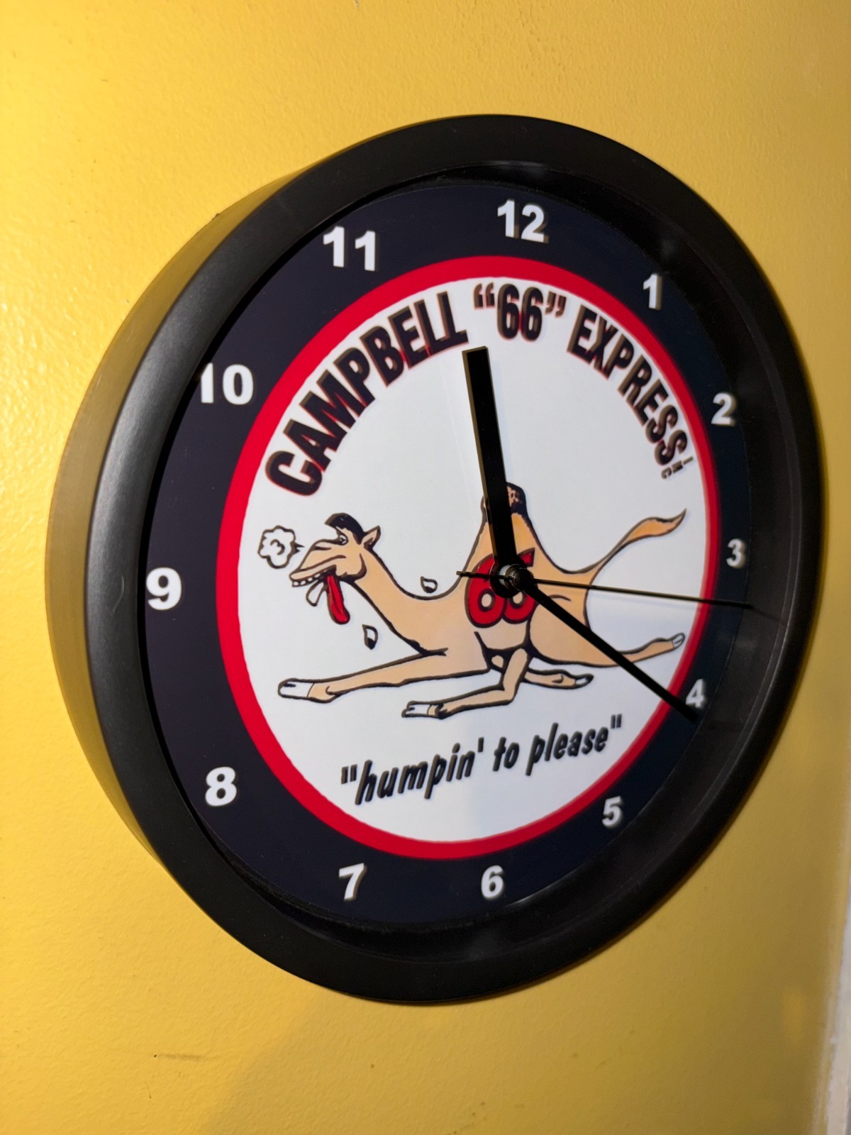 Campbell 66 Camel Gas Oil Service Station Garage Mechanic Advertising Clock Sign