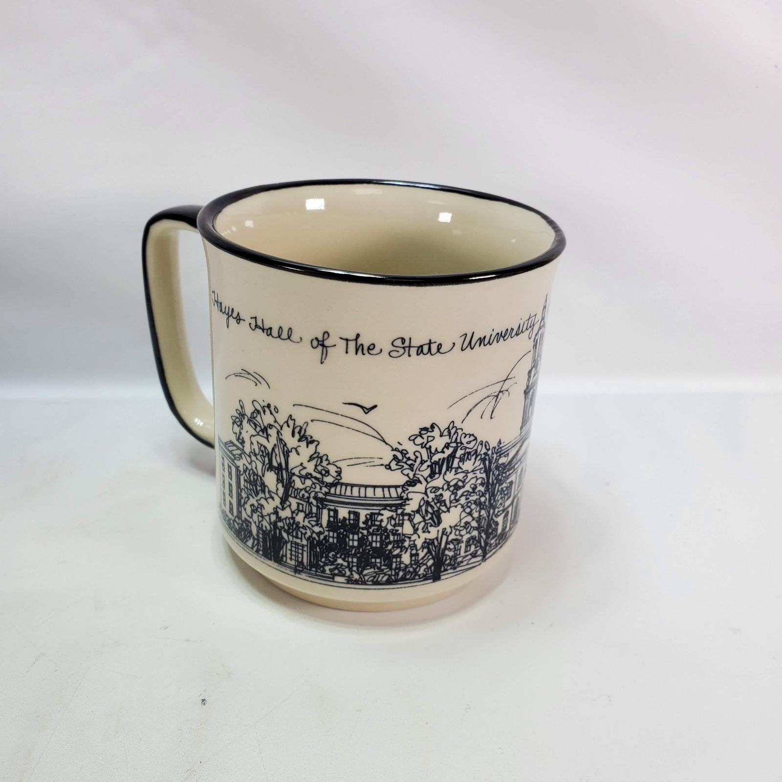 Vintage AM&A's Buffalo NY Hayes Hall University Mug New York Sketch SUNY 1989