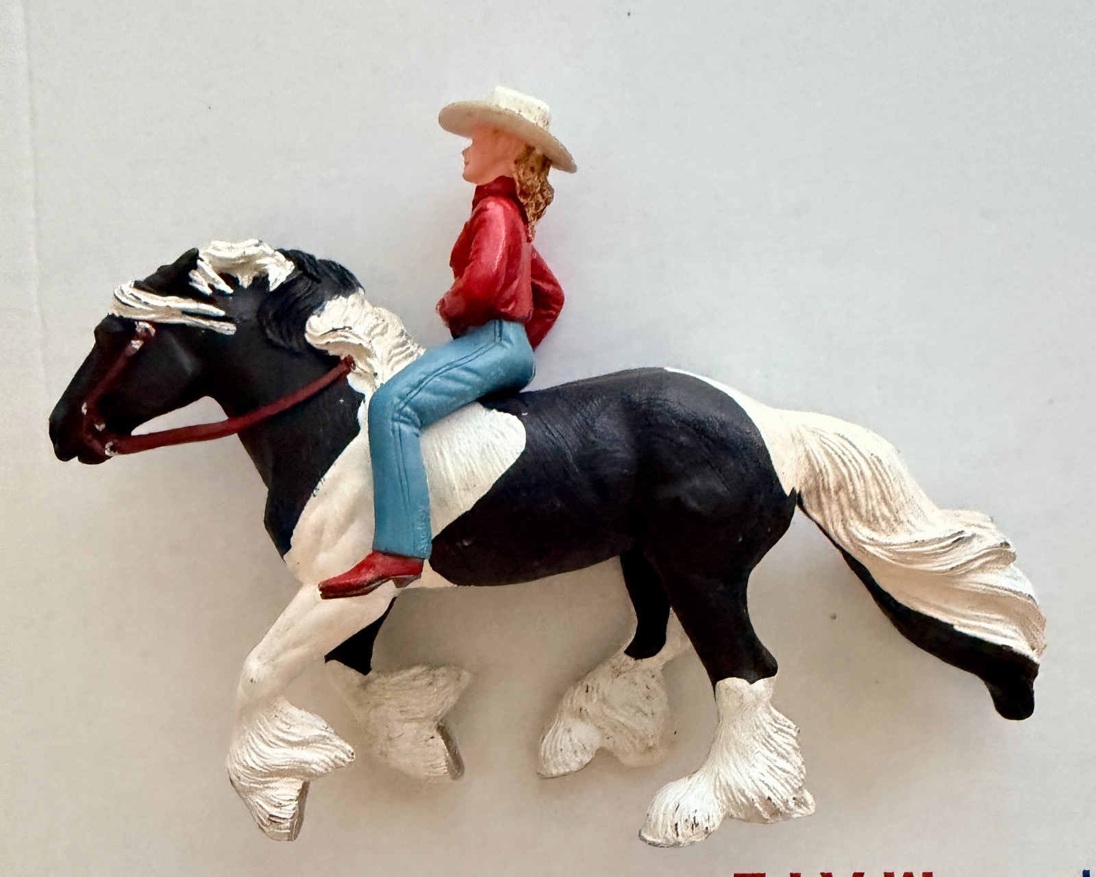 Vintage 2010 Safari Streaming Light Horse with rare Female Rider 7” x 4” Vintage 2010 Safari Streaming Light Horse with rare Female Rider 7” x 4”